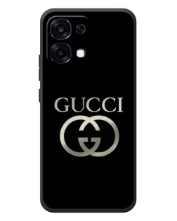 Чохол для OPPO A6 Pro з картинкою «Gucci — золото на чорному»