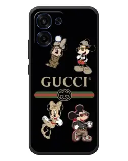 Чохол для OPPO A6 Pro з картинкою «Gucci — герої Disney та монограма»