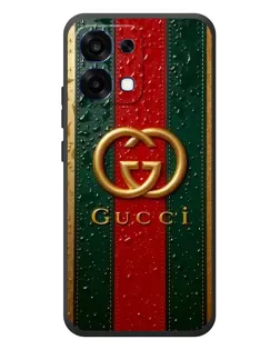 Чохол для OPPO A6 Pro з картинкою «Gucci — фірмова смуга та золото»