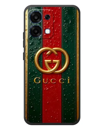 Чохол для OPPO A6 Pro з картинкою «Gucci — фірмова смуга та золото» Чохол для OPPO A6 Pro з картинкою «Gucci — фірмова смуга та золото»