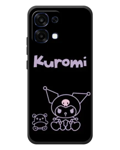 Чохол для OPPO A6 Pro з картинкою «Kuromi — чорний мінімалізм» Чохол для OPPO A6 Pro з картинкою «Kuromi — чорний мінімалізм»