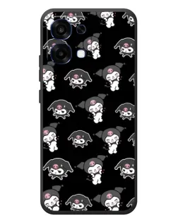Чохол для OPPO A6 Pro з картинкою «Чорний паттерн Kuromi»
