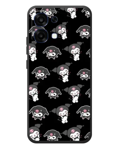 Чохол для OPPO A6 Pro з картинкою «Чорний паттерн Kuromi» Чохол для OPPO A6 Pro з картинкою «Чорний паттерн Kuromi»