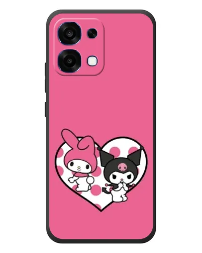 Чохол для OPPO A6 Pro з картинкою «Kuromi та My Melody» Чохол для OPPO A6 Pro з картинкою «Kuromi та My Melody»