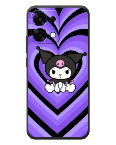 Чохол для OPPO A6 Pro з картинкою «Kuromi та фіолетові серця» Чохол для OPPO A6 Pro з картинкою «Kuromi та фіолетові серця»