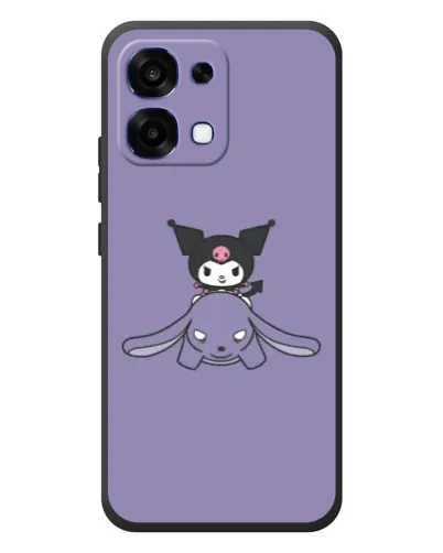 Чохол для OPPO A6 Pro з картинкою «Kuromi на ліловому фоні» Чохол для OPPO A6 Pro з картинкою «Kuromi на ліловому фоні»