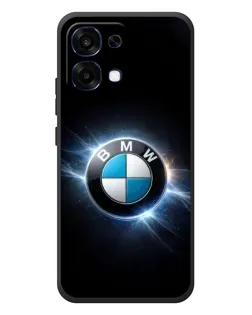 Чехол для OPPO A6 Pro с картинкой «BMW — неоновое сияние»