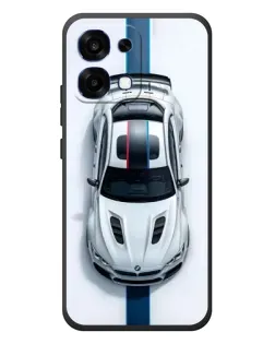 Чехол для OPPO A6 Pro с картинкой «Вид сверху — BMW M»