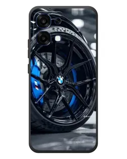 Чехол для OPPO A6 Pro с картинкой «Колесо BMW вблизи»