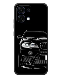 Чехол для OPPO A6 Pro с картинкой «Темный силуэт BMW»