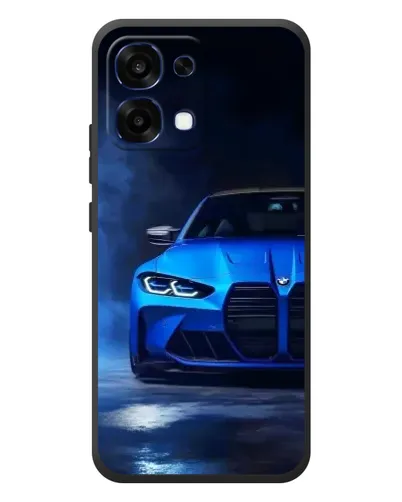 Чехол для OPPO A6 Pro с картинкой «Голубая BMW M4» Чехол для OPPO A6 Pro с картинкой «Голубая BMW M4»