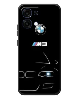 Чехол для OPPO A6 Pro с картинкой «Минималистичный принт BMW M3»