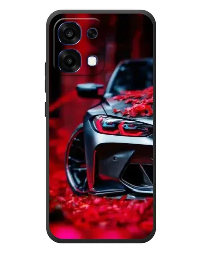 Чехол для OPPO A6 Pro с картинкой «Спортивная BMW и цветы» Чехол для OPPO A6 Pro с картинкой «Спортивная BMW и цветы»