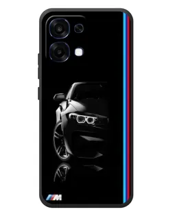 Чехол для OPPO A6 Pro с картинкой «Силуэт BMW в темноте»