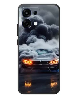 Чехол для OPPO A6 Pro с картинкой «BMW в дыму»