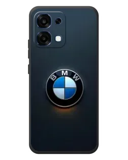 Чехол для OPPO A6 Pro с картинкой «Логотип BMW — минимализм»