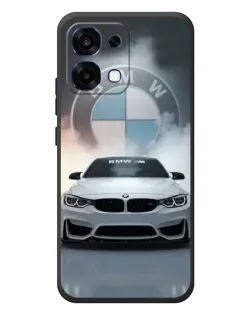 Чехол для OPPO A6 Pro с картинкой «BMW в белом дыму»