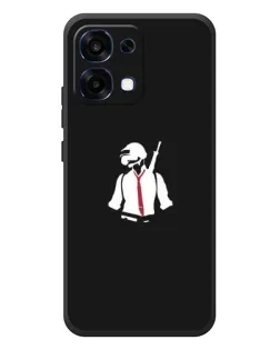 Чохол для OPPO A6 Pro з картинкою «PUBG — силует воїна»