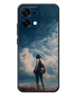 Чохол для OPPO A6 Pro з картинкою «Герой PUBG на скелі»