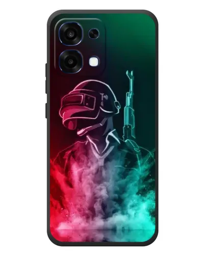 Чохол для OPPO A6 Pro з картинкою «PUBG — вогняний воїн»