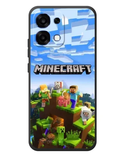 Чохол для OPPO A6 Pro з картинкою «Minecraft класичний світ»