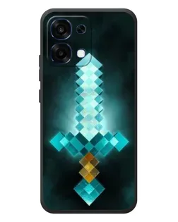 Чохол для OPPO A6 Pro з картинкою «Алмазний меч неон»