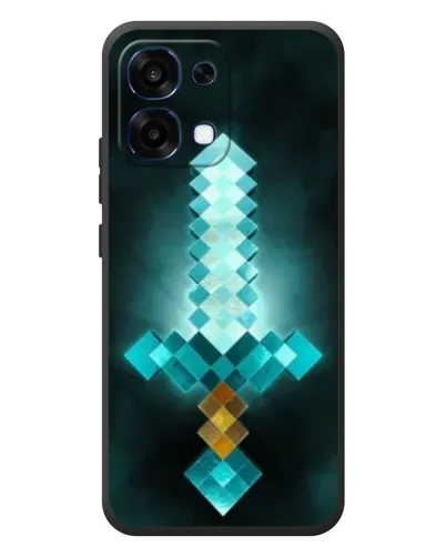 Чохол для OPPO A6 Pro з картинкою «Алмазний меч неон»