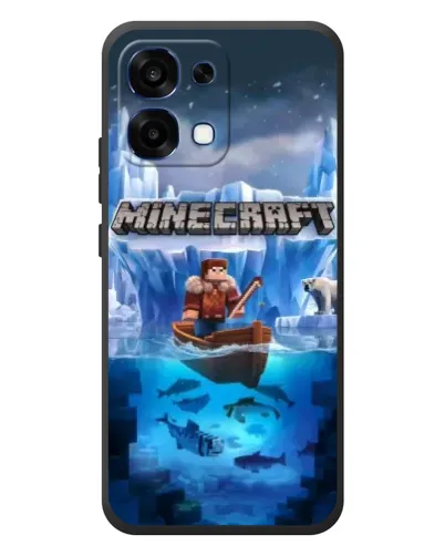 Чохол для OPPO A6 Pro з картинкою «Minecraft льодянийсвіт»