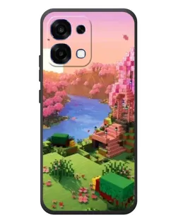 Чохол для OPPO A6 Pro з картинкою «Рожеве дерево Minecraft»