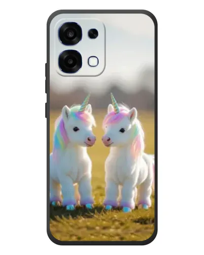 Чохол для OPPO A6 Pro з картинкою «Пара єдинорогів»