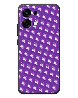 Чохол для OPPO A6 Pro з картинкою «Єдинороги на фіолетовому»