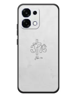 Чохол для OPPO A6 Pro з картинкою «Івана 3:16 Хрест»