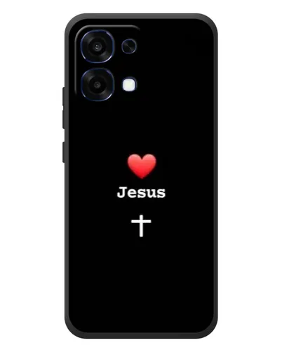 Чехол для OPPO A6 Pro с картинкой «Сердце - Jesus»
