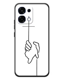 Чохол для OPPO A6 Pro з картинкою «Рука тримає»