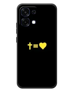 Чехол для OPPO A6 Pro с картинкой «Сердце и Крест»