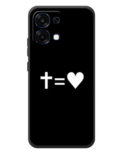 Чехол для OPPO A6 Pro с картинкой «Крест и Сердце»
