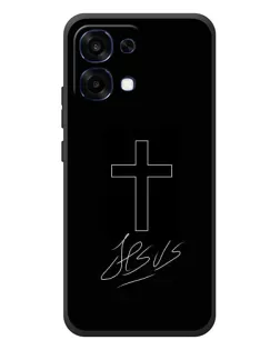 Чехол для OPPO A6 Pro с картинкой «Графический крест Jesus»