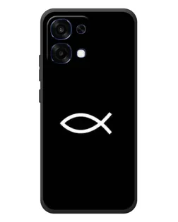 Чехол для OPPO A6 Pro с картинкой «Символ рыбы Jesus»