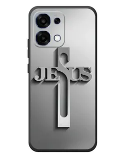 Чехол для OPPO A6 Pro с картинкой «Металлический крест Jesus»