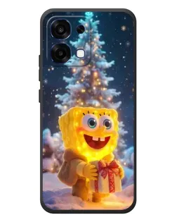 Чохол для OPPO A6 Pro з картинкою «Різдвяний Спанч Боб»