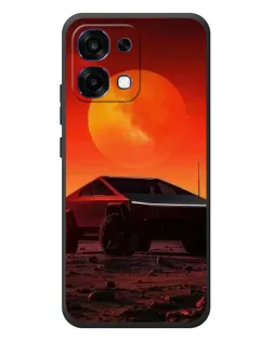 Чохол для OPPO A6 Pro з картинкою «Cybertruck на Марсі»