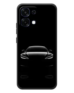 Чохол для OPPO A6 Pro з картинкою «Силует Tesla Night»