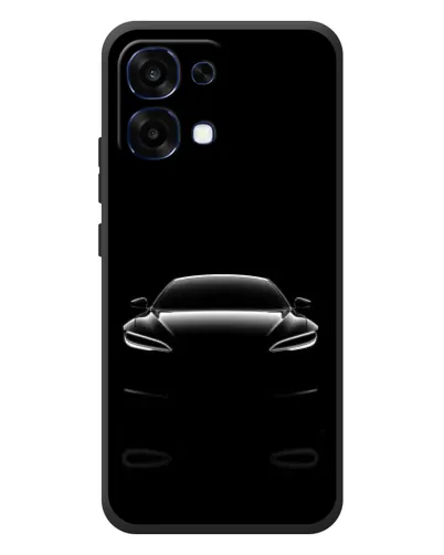 Чехол для OPPO A6 Pro с картинкой «Силуэт Tesla Night»