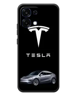 Чехол для OPPO A6 Pro с картинкой «Tesla Model Y»
