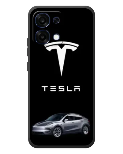 Чехол для OPPO A6 Pro с картинкой «Tesla Model Y»