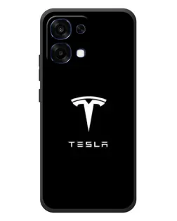 Чехол для OPPO A6 Pro с картинкой «Tesla White Logo»