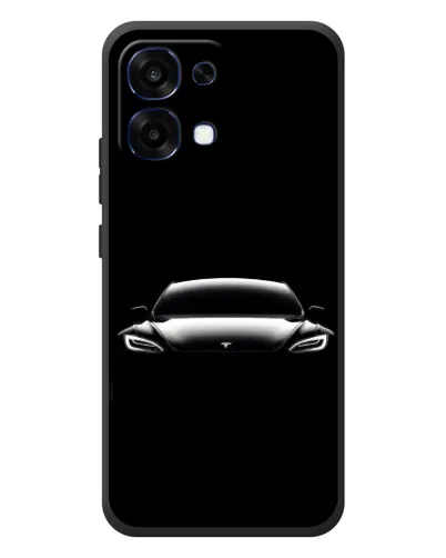 Чехол для OPPO A6 Pro с картинкой «Фары Tesla Night»