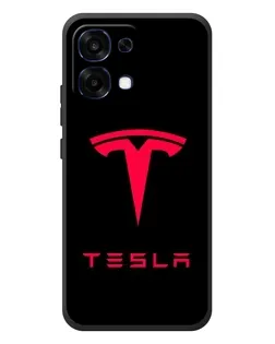 Чехол для OPPO A6 Pro с картинкой «Tesla Red Logo»