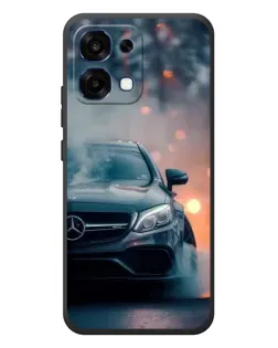 Чехол для OPPO A6 Pro с картинкой «Mercedes — ночной город»