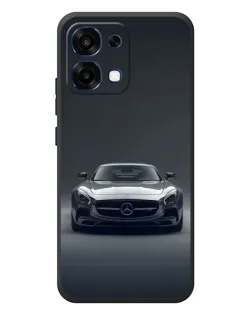 Чехол для OPPO A6 Pro с картинкой «Mercedes на черном»